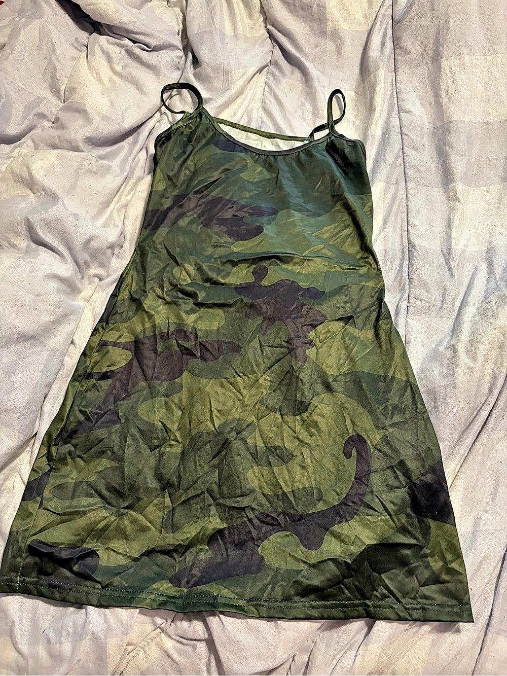 Women's Green & Purple Mini Dress